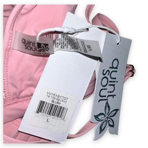 NEW Quint Soul Pink Blush Bikini Top Women’s Size Large - Picture 2 of 5